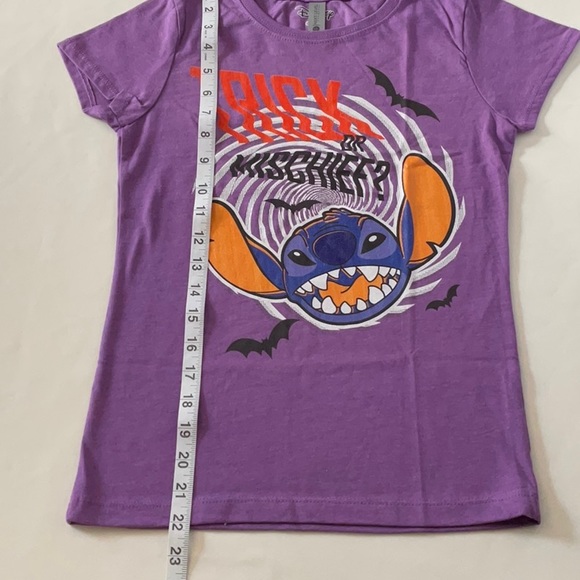Girls Lilo stitch trick or Mischief‎ t-chirt L 10-12 - Picture 2 of 4